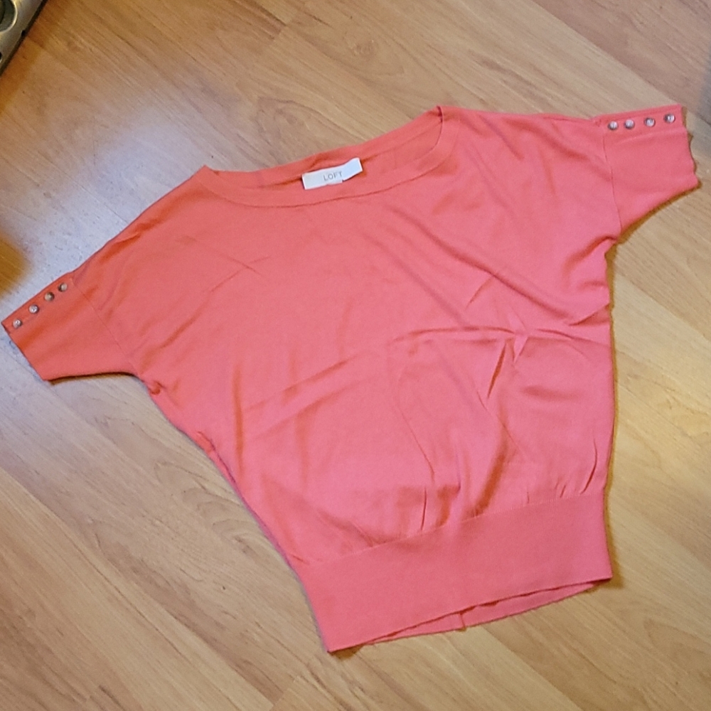 LOFT short sleeve sweater